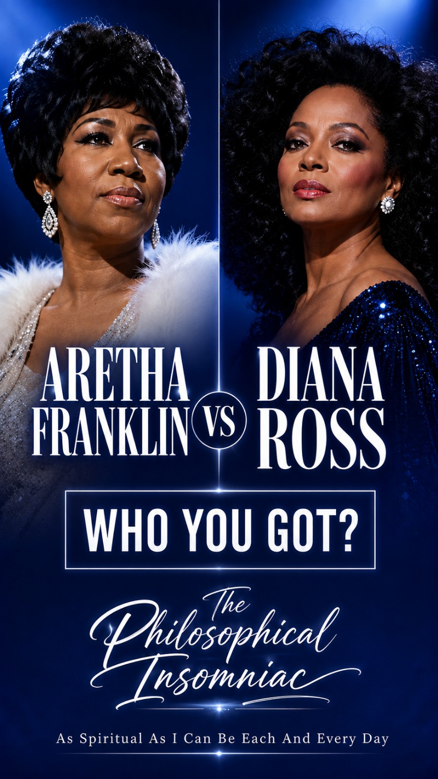 Aretha Franklin vs. Diana Ross — Who You Got? — The Philosophical Insomniac graphic.