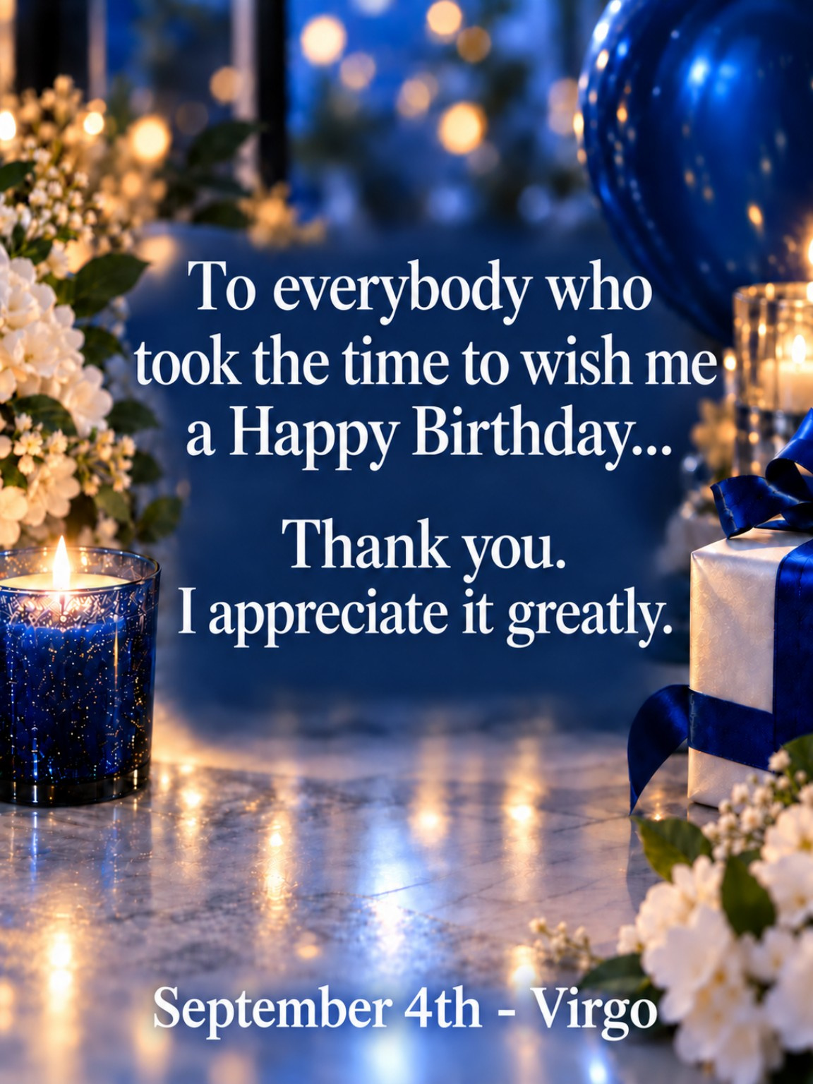 Birthday Thank You — September 4th Virgo — The Philosophical Insomniac graphic.
