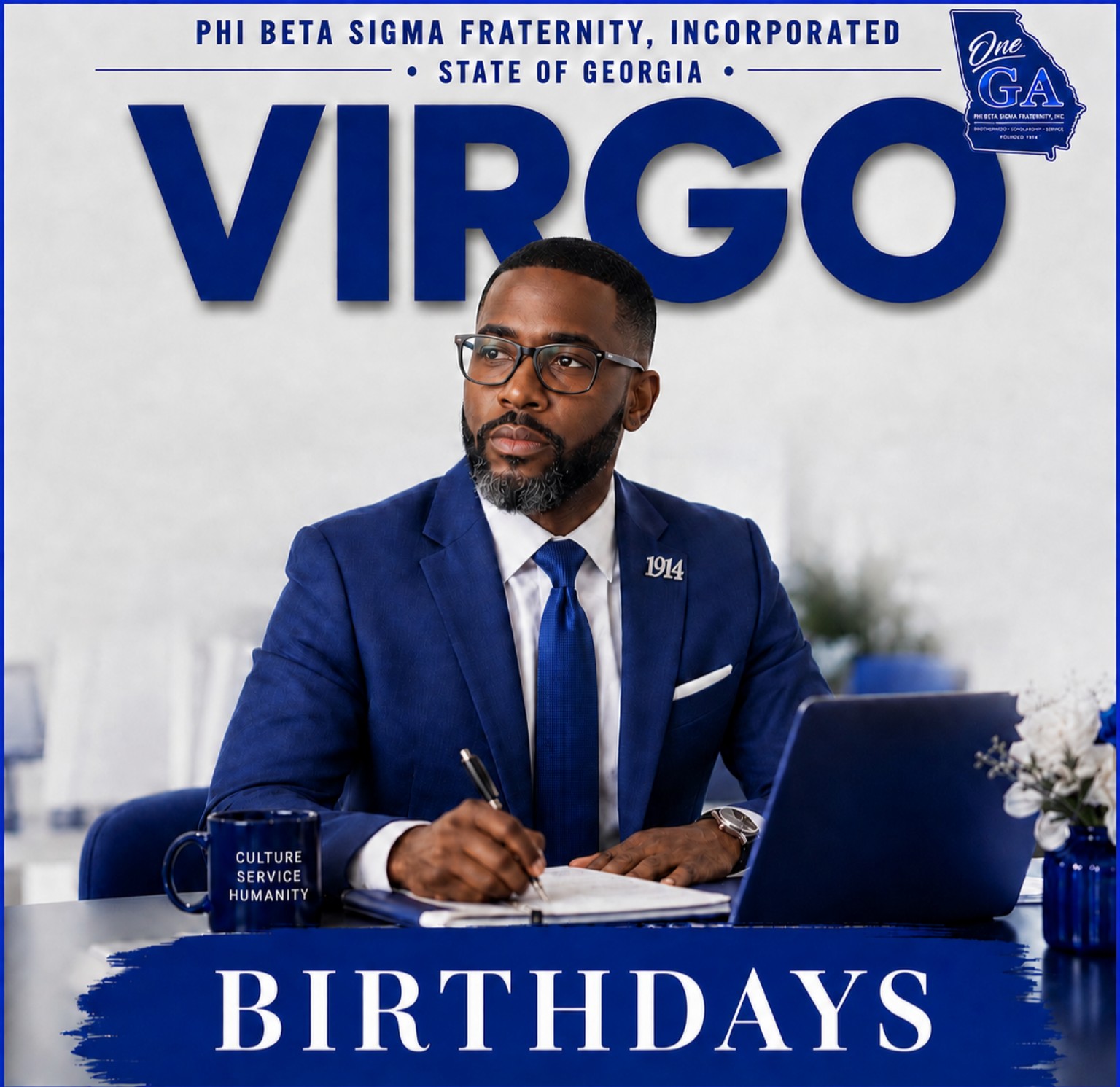 Phi Beta Sigma — Virgo Birthdays — The Philosophical Insomniac graphic.