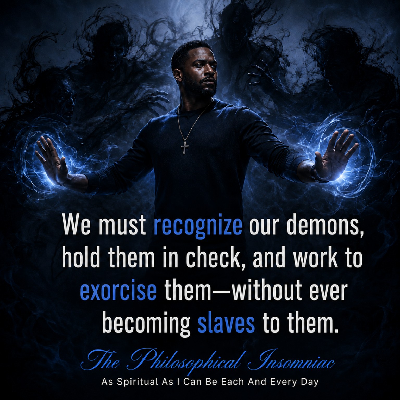 Recognize and Control Your Demons — The Philosophical Insomniac graphic.